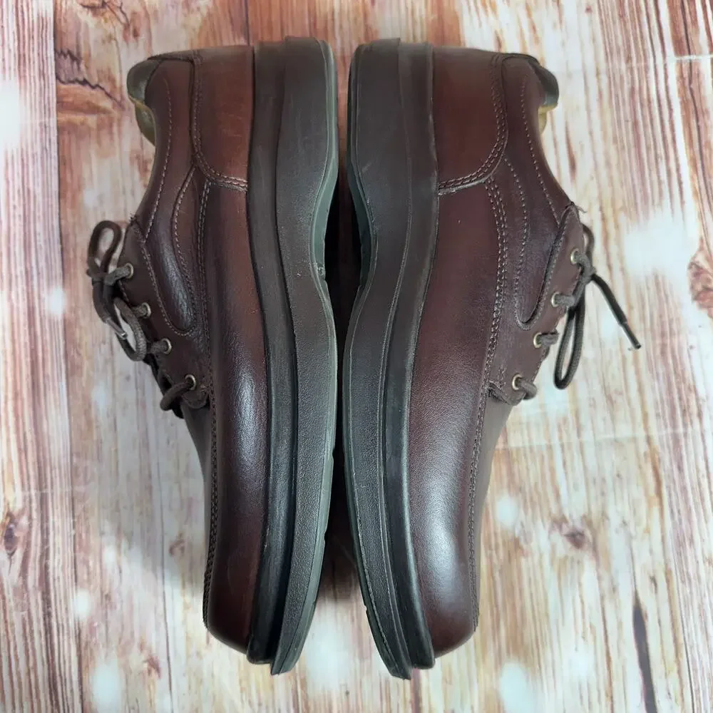 Red Wing 8637 Mens Size 11 D Brown Leather Slip Resistant EH Oxford Work Shoes